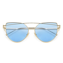 Charger l&#39;image dans la galerie, Lunettes de Soleil Femmes Vintage Metal Reflective RBROVO