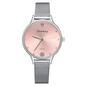 Montre à Quartz en Acier Inoxydable pour Femme DICAIHONG