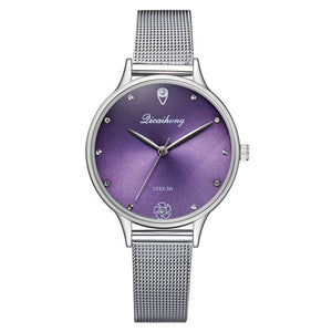 Montre à Quartz en Acier Inoxydable pour Femme DICAIHONG