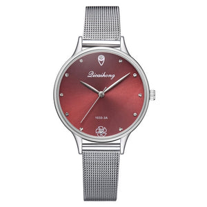 Montre à Quartz en Acier Inoxydable pour Femme DICAIHONG