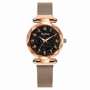 Montre à Quartz Magnétique Ciel Étoilé pour Femme TEPHEA