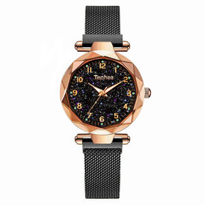 Montre à Quartz Magnétique Ciel Étoilé pour Femme TEPHEA