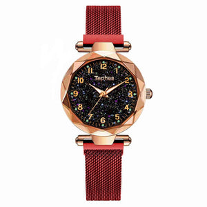 Montre à Quartz Magnétique Ciel Étoilé pour Femme TEPHEA