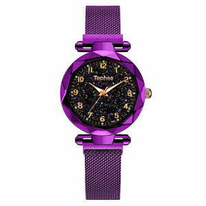 Montre à Quartz Magnétique Ciel Étoilé pour Femme TEPHEA